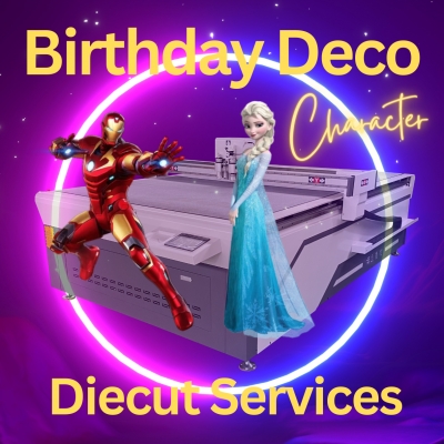 Birthday Deco Characters Diecut Services