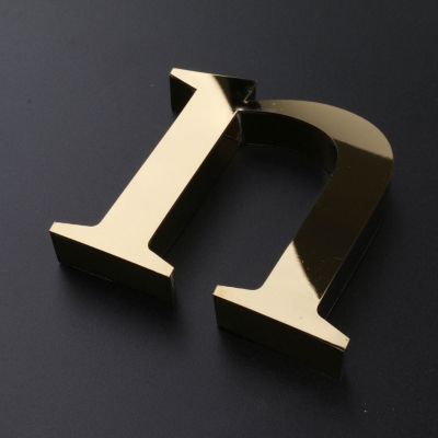 Titanium Gold 3D Embossed Lettering