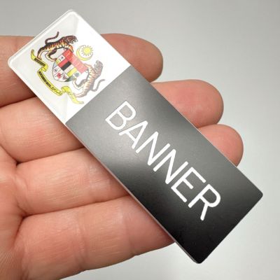 Name Tag Jata Malaysia Siap Sehari